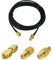 Kaunosta Antennen Verlängerungskabel 3m SMA Stecker auf Buchse WLAN Antenne Kabel RG174 Koaxialkabel mit 3 Stück SMA Adapter Kit für 4G LTE Antenne,GPS/SDR Ausrüstung,FPV Homematic,Amateurfunkantenne