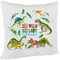 Kissen Schulkind T-Rex Spruch Sei Wild Frech Kuschelkissen Dino Junge Mädchen 40 x 40 cm