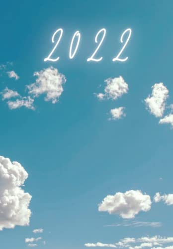 Kalender 2022 Wochenkalender kalenderbuch (cover Design sky): Buchgröße:6.69 x 9.61 (16.99 x 24.4 cm) Seiten: 64 Cover in Matt