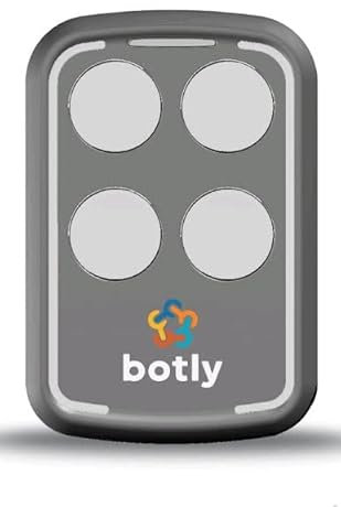 BOTLY CONTROL - Radiocomando Copiatore Apricancello - Codice Fisso + Rolling Code - Multifrequenza da 433 a 868Mhz - 4 Tasti - Controlla compatibilità in foto e descrizione– MADE IN ITALY