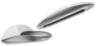Solumics.Case® - Ergonomisches Case für die Apple Magic Mouse | Für eine ergonomischere iMac Maus (Weiß/Silber)