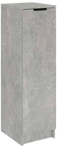 vidaXL Shoe Cabinet - Durable Engineered Wood Construction, Concrete Grey, Modern Design, Ample Storage Space, Decorative top Display, Easy Assembly, Anti-tipping Device Included