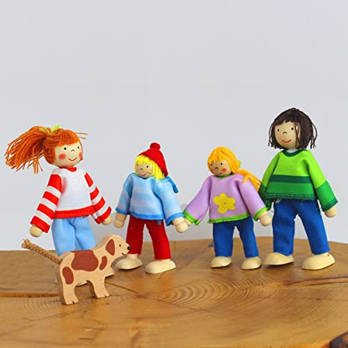 LittleStars Biegepuppen Familie mit Hund