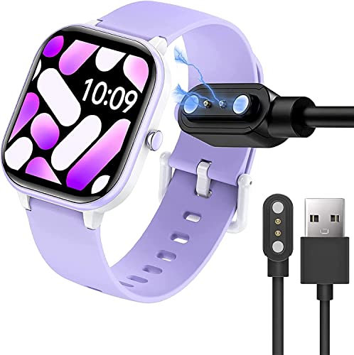 Blueshaweu Compatible avec HENGTO H39 PLUS Smartwatch Chargeur, Magnétique Charging Montre Connectée USB 3,3ft Compatible avec HENGTO H69/Slothcloud H99 PLUS Smartwatch (Noir)