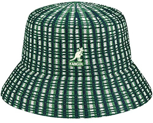 Kangol Prep Plaid Bucket Stoffhut Fischerhut Sommerhut Sonnenhut Damen - Sommer Frühling-Sommer - M (56-57 cm) grün
