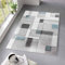 Taracarpet Kurzflor Teppich fürs Wohnzimmer Schlafzimmer und das Kinderzimmer Moderner Designerteppich TC-Fashion 6114 Karos in blau 160x220 cm