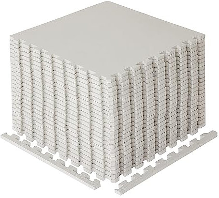 BIGGAMATS Gym Flooring Mat, EVA Foam Exercise Mats, Interlocking Non-Slip Sport Mats, Home Workout, Kids Playmat, Pet Mats and Protective Swimming Pool, Hot Tub Outdoor Underlay Matting 50cm x 50cm