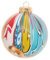 Krebs Glas Lauscha - Christbaumschmuck/Weihnachtsbaumanhänger aus Glas - Spezial-Kugel Street Art - Farbe: Multicolor - Größe: 8 cm