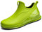 Rojeam Stivali in Gomma Uomo Impermeabili Stivali Donna Scarpe da Pioggia Scarpe da Giardinaggio Scarpe Gomma Verde 43 EU