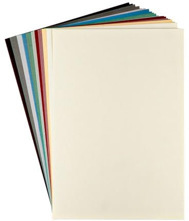 Ideen mit Herz Deko-Karton | Holz-Textur | 10 Farben | DIN A4 | 20 Bogen