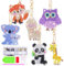 Yotako 6 Stück Diamond Painting Schlüsselanhänger, 5D Diamond Painting Keychain DIY Diamand Painting Schlüsselanhänger, Diamant Painting Anhänger für Erwachsene Kinder