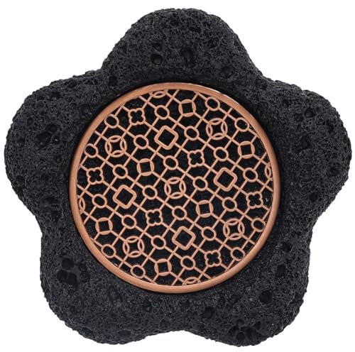 Simpls Vajilla japonesa Rock Sushi Bola de Carbón Piedra Volcánica Placa Mecedora Sushi