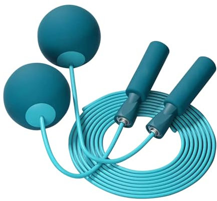 Verdant Touch Corde à sauter sans fil lestée pour entraînement de fitness, corde à sauter sans corde, bleu