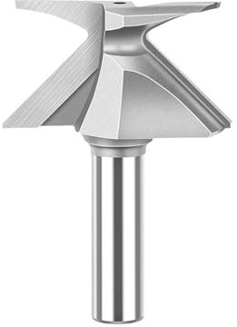 Brocas de enrutador para tratamiento de bordes y ranurado, broca redonda de 45 grados para conformar bordes R18/R30/R50 de 1/2 pulgada, herramienta de fresado de máquina de corte de ranura integrada