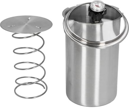 Fleischpresse, Schinkenpresse aus Edelstahl 304 mit Thermometer, Transparentem, Sichtbarem Deckel, Fleischpresse, Schinken-Maschine für die Herstellung Hausgemachter