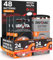 48 Hörgerätebatterien Größe 13 PR48 (Orange) Zink-Luft Hearing Evolution mit Sound Fusion Technologie – 48 Batterien: 24 Udivita + 24 Rayovac