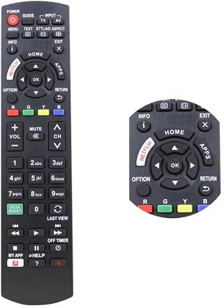 Boulton Universal Remote Control for Panasonic Smart TV – Universal TV Remote Panasonic Remote Control – Replacement Smart Television Controller – Replacement Controls for HDTV UHD LCD