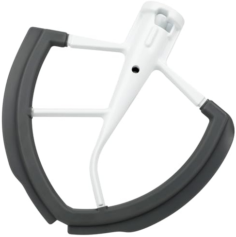Flex Edge Beater for KitchenAid 6-Quart Bowl-Lift Stand Mixers, Silicone Edges for KitchenAid Paddle Accessories and Attachment