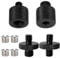 8 Adattatori per Treppiedi da 1/4 3/8 Viti del treppiede adattatore di conversione a vite Adattatore Convertitore, Convertitore filettato Set per Fotocamera DSLR Treppiede Rig a Spalla Cavalletto