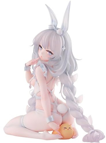 Epitome MNF Le Malin Figure Azur Lane Anime Figure Game Cartoon Statue Sitting Pose Bunny Girl MNF Le Malin Action Figure PVC Model Desktop Decoration Collection Gifts for Fans