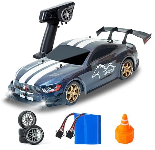 BORSTOYPRO Ferngesteuertes Auto, 1:14 Ferngesteuertes Drift Auto 4WD GT Drifting RC Cars Drifting mit Proportionalgashebel Rennsport Spielzeug für Erwachsene Jungen Kinder (Farbverlauf)