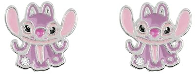 Lilo & Stitch Angel Frauen Ohrstecker silberfarben