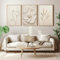 champracer 3er Poster Set Beige Wandbilder Moderne Aesthetic Deko Leinwand Bilder Wohnzimmer Schlafzimmer Deko Bilder Wohnzimmer Modern, Ohne Rahmen (40 * 50cm)