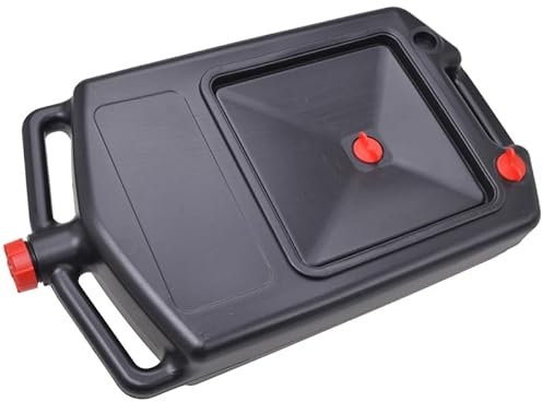 Preiswert&Gut Ölwanne 8L Ölauffangbehälter für Pkw & Motorrad – Öl-Auffangwanne, Kunststoff mit Entlüftung – 600x320x130mm, Öl Wechsel Hilfe für Hobby-Mechaniker und Werkstatt