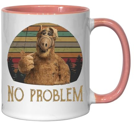 No Problem Keramik Tee Kaffee Tasse Rosa