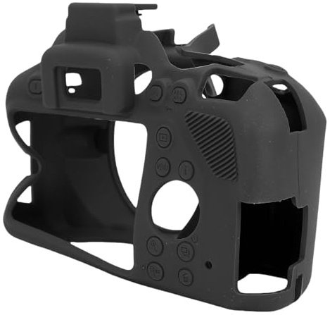 Jiawu Camera -Silikon Protection Cover for Nikon D3500 Ultra Thin, Light Shell for Improved Grip, Suitable for Photography and Travel Outdoors and Travel (Black)