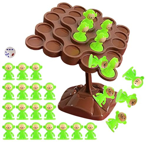 Tktouci Jeu D'Équilibre Arbre Singe | d'apprentissage Précoce,Jeu de Société d'Équilibre,pour Garçons Filles Maternelle Garderies École Maison Fête Salle de Récréation Camp d'Été Anniversaire