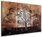 B&D XXL - Quadro Albero della vita Klimt 135x90 cm 3 Pezzi - Stampa su Tela Canvas in TNT Tessuta - Quadri Componibili Moderni Soggiorno Grandi - Murale Arte Decorazioni da Parete Decori a-A-0106-b-h