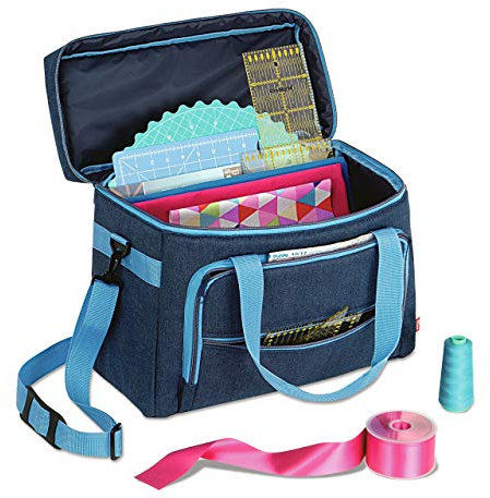 Prym - Bolsa para máquina de Coser, Material sintético, Vaqueros, 7 x 5 x 3 cm