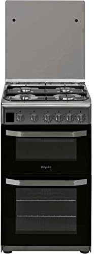 Hotpoint 50CM HD5G00CCX/UK Gas Double Freestanding cooker - Stainless Steel