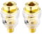 The Lord of the Tools 2X Mini Oiler Lubricator, 1/4 BSP Brass in-Line Oiler Air Lubricator for Air Compressor Pipe Tool