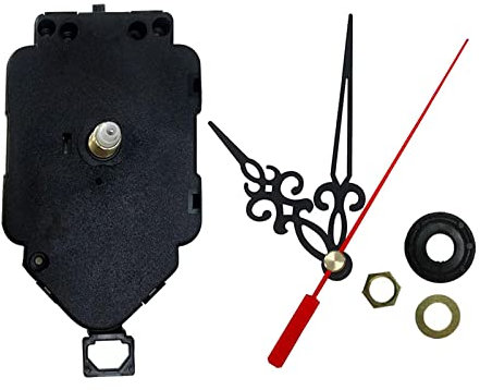 Pendeluhr Bewegung Mechanismus DIY Ersatz Ersatz mit 1 Pairs Hände für DIY Uhr Reparatur Liefert, Gewinde 8mm Achse 17mm