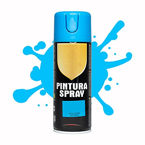Pintura Spray 400ml para Metal/Madera/Plástico (Azul Claro, 1 Bote)