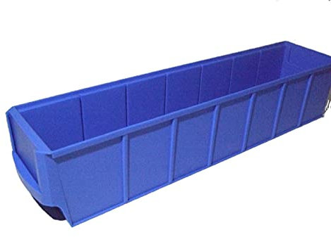 Industrieboxen 400x91x81mm blau Stapelboxen Lagerbehälter Schütte Regalkästen Lagerbox stapelbar Made in Germany 10 Stück