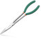 LEONTOOL 11 Inch Long Reach Needle Nose Pliers with Serrated Teeth Long Nose Pliers Straight Extra Long for Hard-to-Reach Narrow Spaces and Limited Clearance Areas