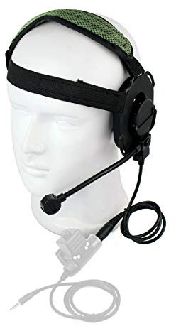 MOOKEENONE Military Style Tactical Headset Z Tactical CS Headphone for Walkie Talkie Helmet for Bowman