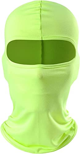 Sturmhaube Sommer Herbst Winter Balaclava für Outdoorsports Radfahren, Snowboarden, Skifahren, Motorrad Fahren UV-Schutz Winddicht Warm Gesichtshaube Skimaske Gesichtsmaske für Herren/Damen Grün