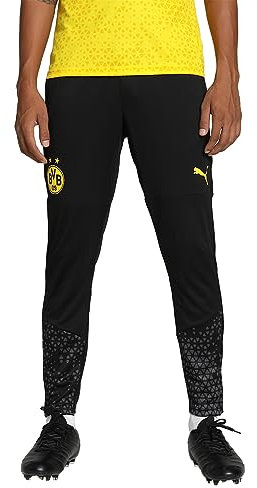 BVB Borussia Dortmund Official Training Pants Unisex Puma Trousers S,Black