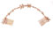 Pettini da Sposa per Capelli, Cerchietto da Sposa con Strass, Accessori per Capelli da Sposa, per Matrimonio, Anniversario, San Valentino (Oro Rosa)