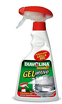 La zappa Sgrassante Gel Attivo Diavolina pulitore per Grill e Barbecue da 500 ml