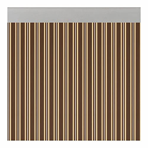 Acudam Cortina Ferrara Puertas Marrón Marfil Opaco Exterior PVC Aluminio 90 x 210 cm