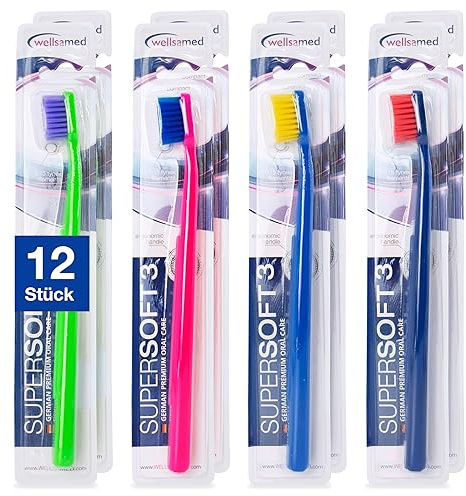 Wellsamed Sparset mit Stück Supersoft 3 Handzahnbürste, ideal für sensible Zähne (2)