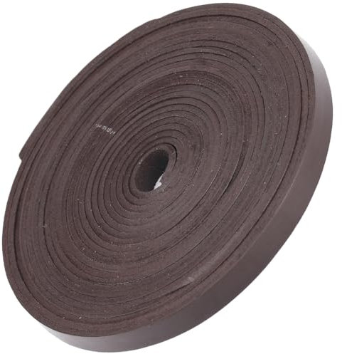 GORGECRAFT 5M Cordon en Cuir Plat 10mm de Large Bande de Cuir Véritable 2.5mm D'Épaisseur Bracelet en Cuir de Vachette Corde de Tressage Corde de Fil pour Bracelets Fabrication de Bijoux, Brun Coco