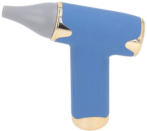 60W Secador de Pelo Eléctrico Alta Velocidad 4 Niveles Viento sin Cuchilla 1100mAh Batería Polvo Mano Sopladores (BLUE)
