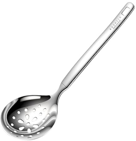 Suppenkelle, langlebiger Suppenlöffel aus 304 Edelstahl, Mehrzweck-Kochlöffel mit Edelstahl, Küchenhelfer, Suppenlöffel für heiße Schokolade, Müsli, Suppen, Kaffee (B)