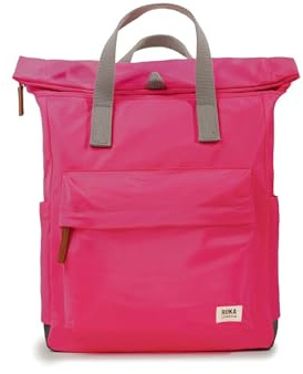 ROKA London Canfield B Medium Sustainable Nylon Backpack (Sparkling Cosmo)